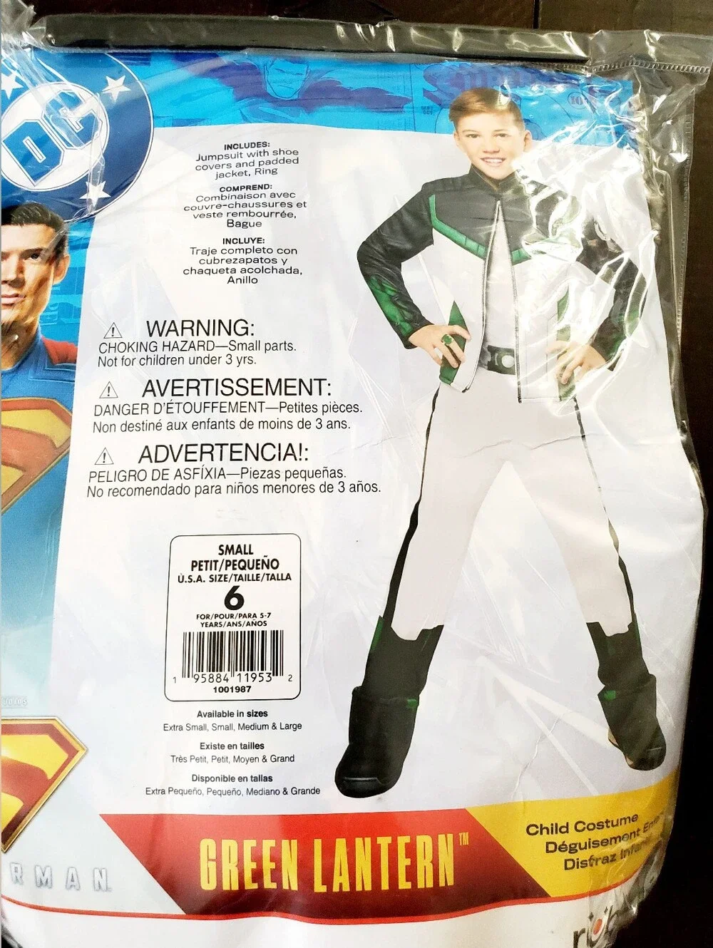 Rubies Boys' Superman Movie Deluxe Green Lantern Costume New Size: 6 (Small)